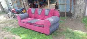 Pink and Brown Sofa Seat