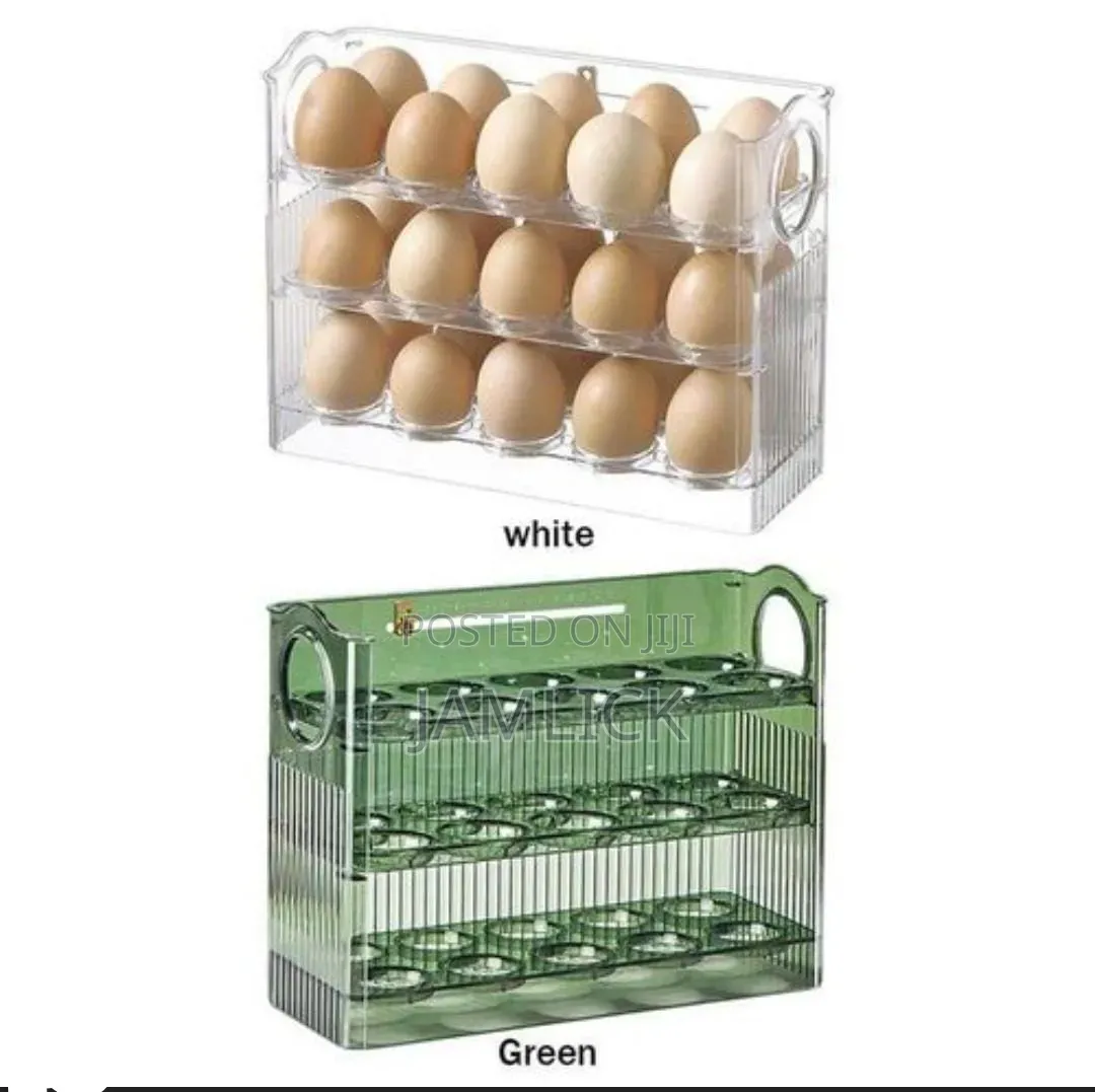 3 Layer Acrylic 30 Eggs Storage Fridge Box - Pm
