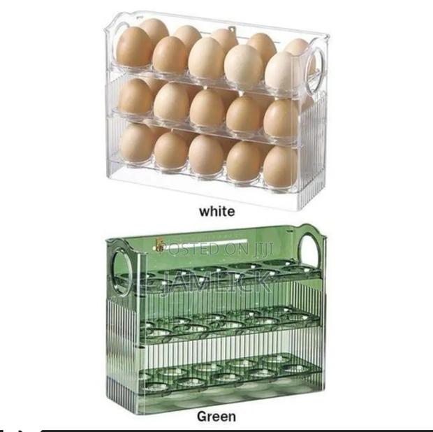 3 Layer Acrylic 30 Eggs Storage Fridge Box - Pm