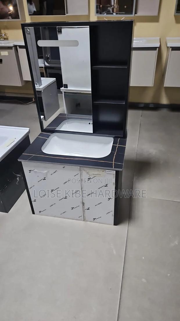 60by60 Grey Plain Vanity Cabinet Available