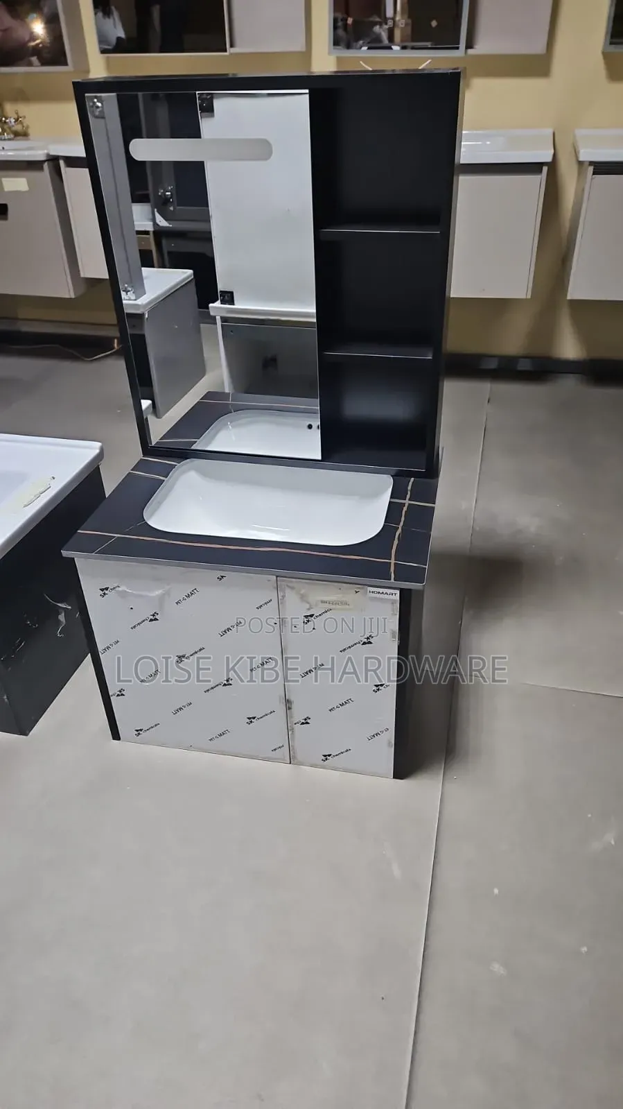 60by60 Grey Plain Vanity Cabinet Available