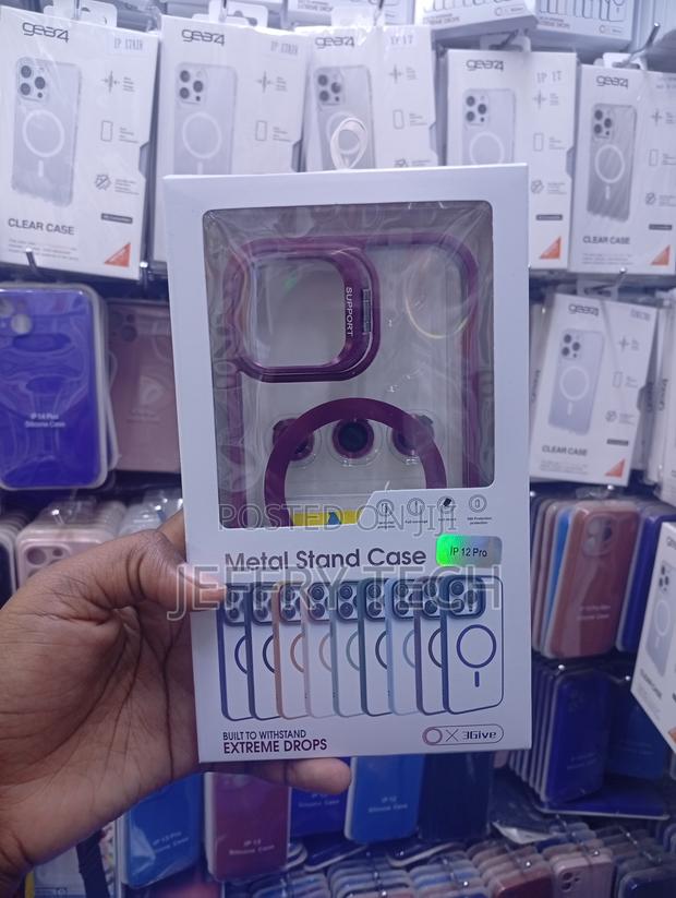 iPhone 12 Pro 3give Purple Metal Stand Case