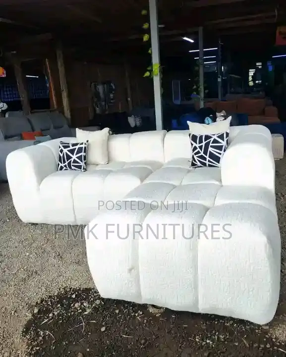 White L Sofa Seat