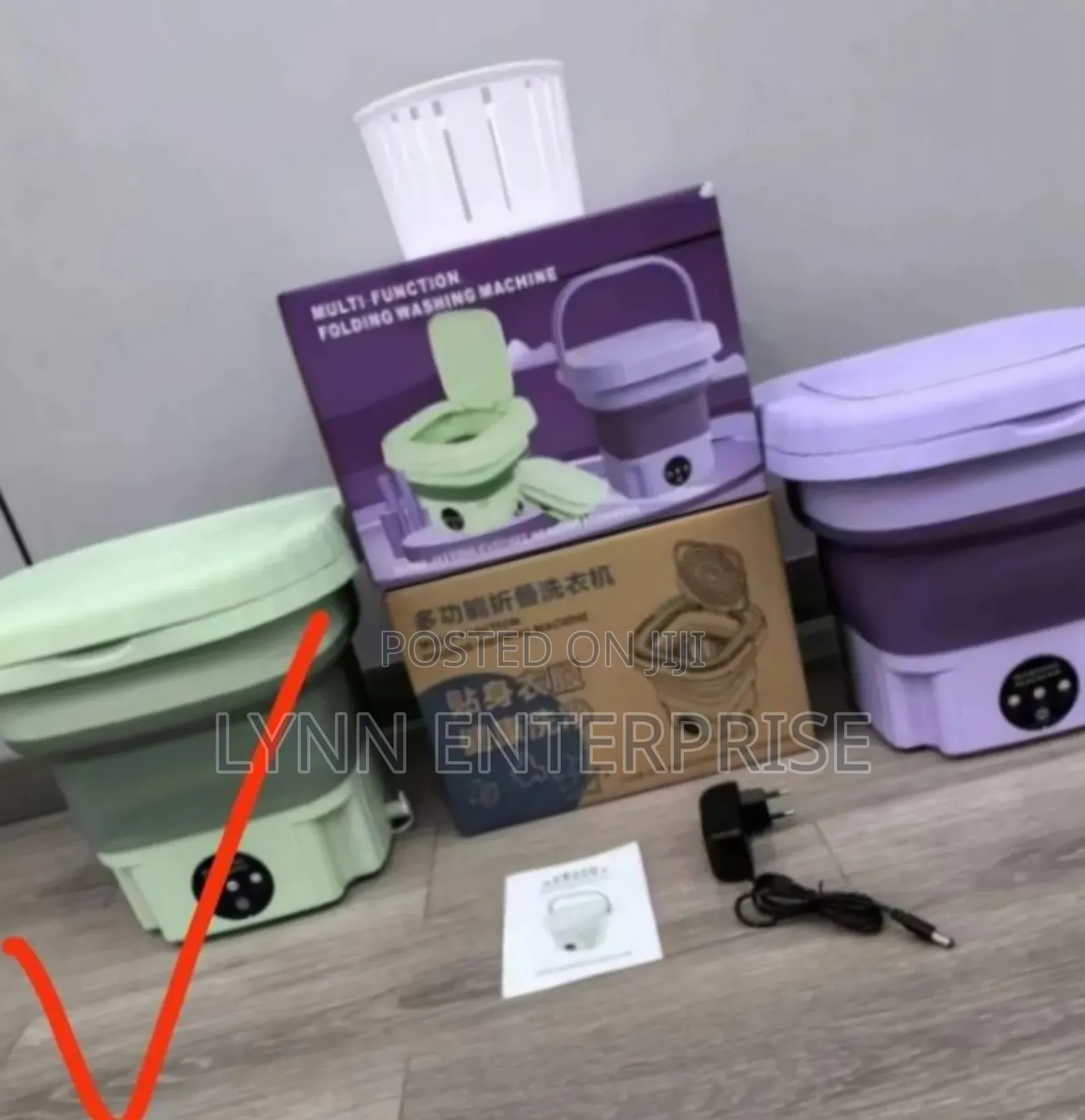 *Electric Foldable Washing Machine. 7.5kg*
*(Green Purple Colour)