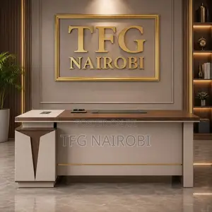 1.8m Brown and White Executive Office Desk | Premium Manager Desk