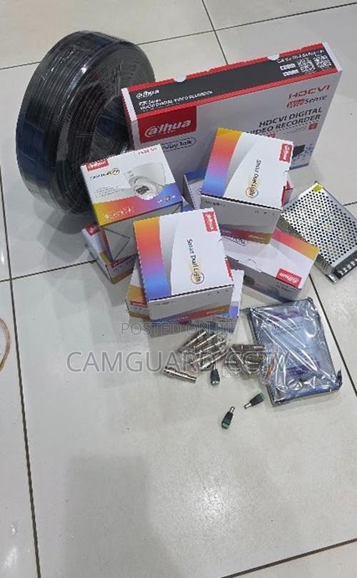 Dahua Complete CCTV Package 4 Full Color Cameras With DVR