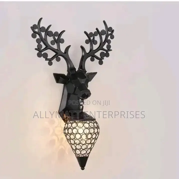 Deer Head Wall Sculpture Light