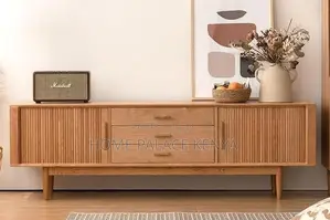 Tv Stand: Natural Oak Entertainment Console