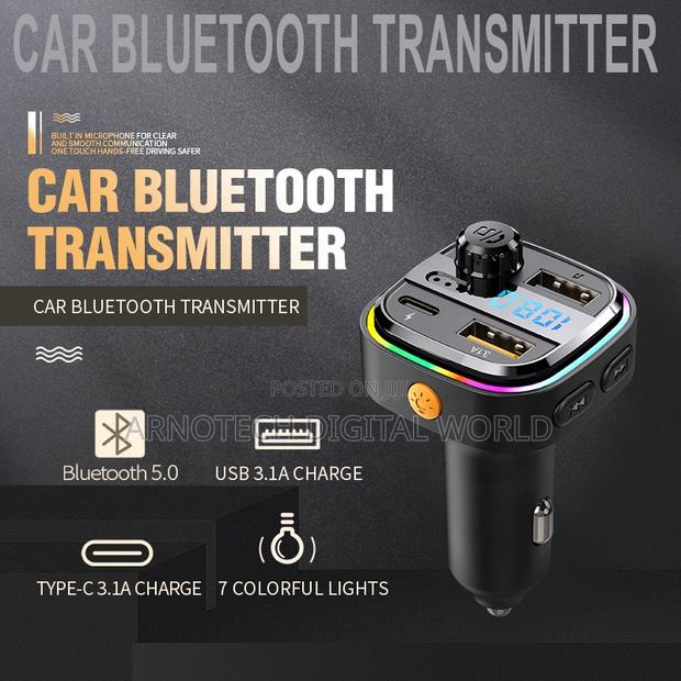 Bluetooth Car Fm Modulator Transmitter With Dual Usb Fast Charging - thumbnail 2