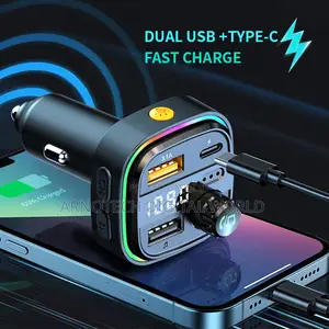 Bluetooth Car Fm Modulator Transmitter With Dual Usb Fast Charging