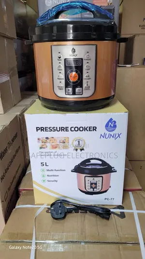 Nunix 5l Pressure Cooker With Keep Warm Function Available Now