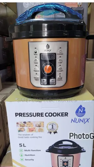 Nunix 5l Pressure Cooker With Keep Warm Function Available Now