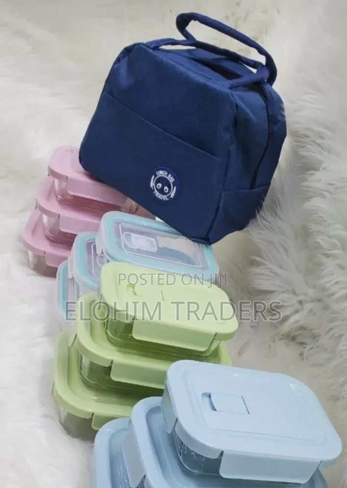 Glass Snacksbox With Lunch Bag