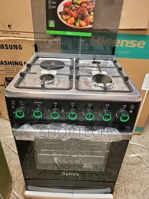 Syinix 60by60 3+1 Standing Cooker 
With Electric Oven
