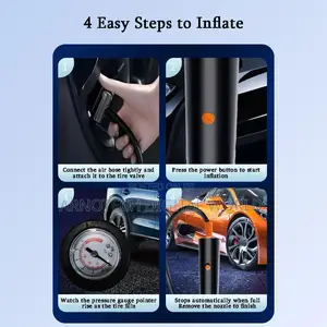 Tire Inflator With Digital Gauge for Cars, Motos, Bikes, and Balls
