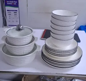 18 Pieces Dinnerset Plus 3 Serving Bowls