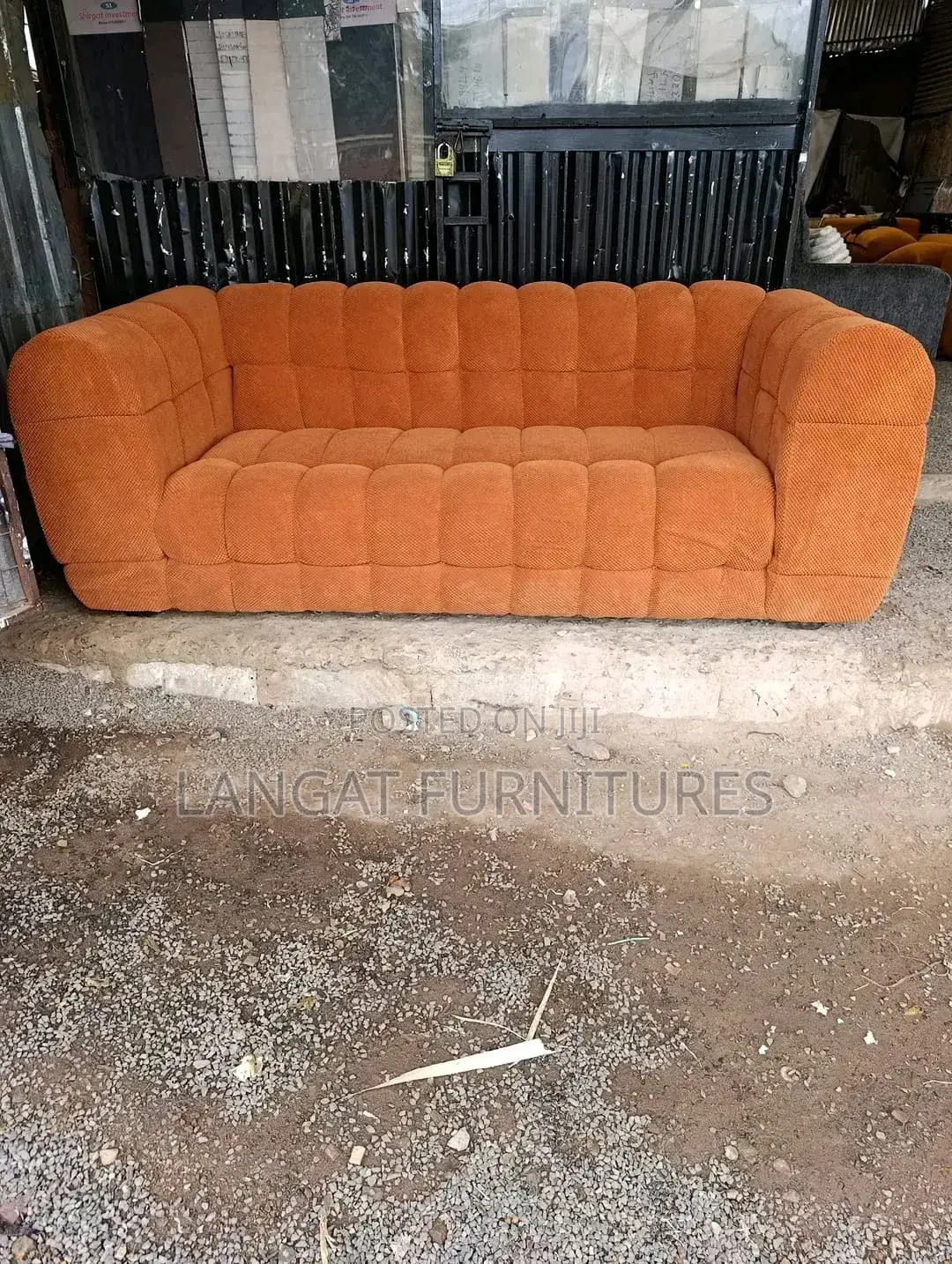 Orange 3 Seater Bubbleseat