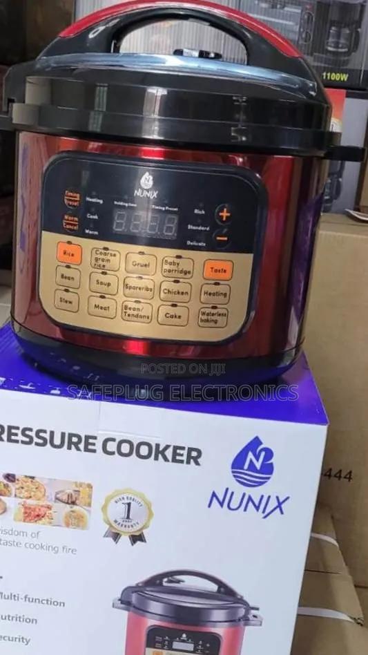 Nunix Pc-02 5l Electric Pressure Cooker (Red) Digital Deal