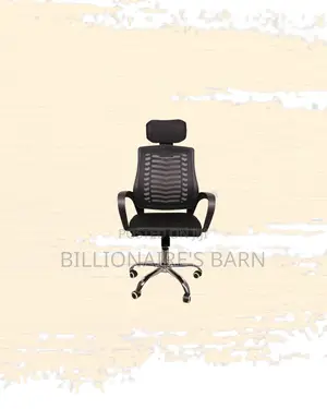 Modern Secretarial Mesh Chair Adjustable Headrest and Lumbar Support
