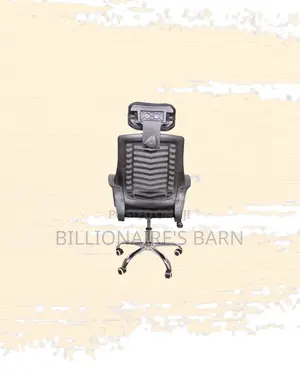 Modern Secretarial Mesh Chair Adjustable Headrest and Lumbar Support
