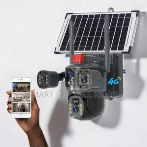 Outdoor Security Ai Tracking 20mp 4g PTZ Triple Lens Solar Camera