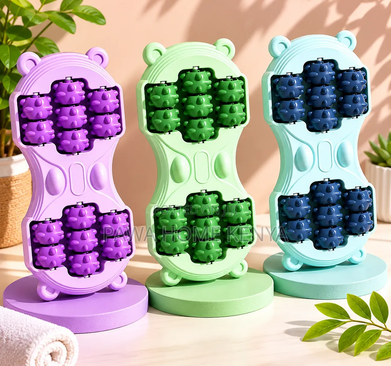 Manual Stepping 14 Roller Foot Massager