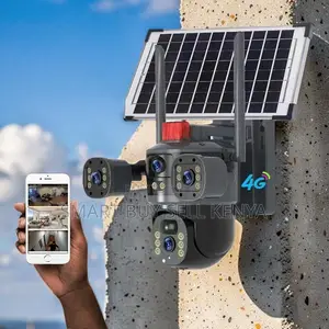 Full Color Night Vision Smart 20mp 4g PTZ Triple Lens Solar Camera