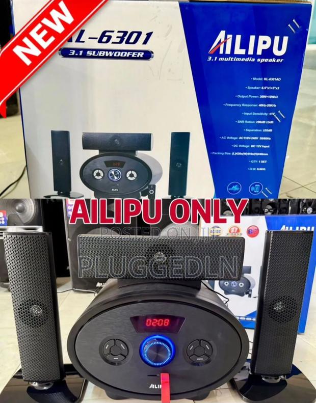Ailipu 3.1 Channel Bluetooth Hi-Fi Home Theater Speaker System