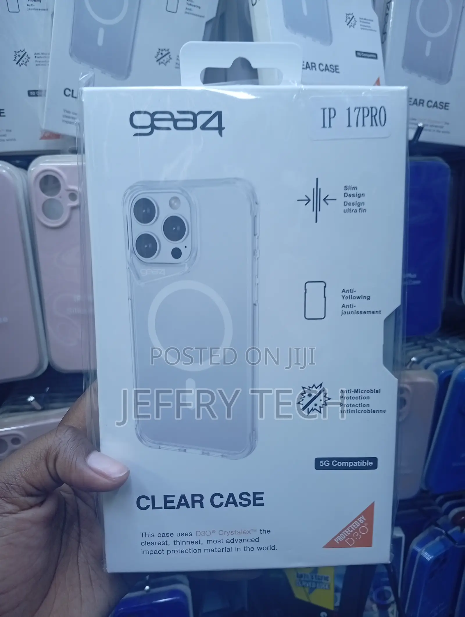 iPhone 17 Pro Gear4 Crystal Palace Clear Protective Case