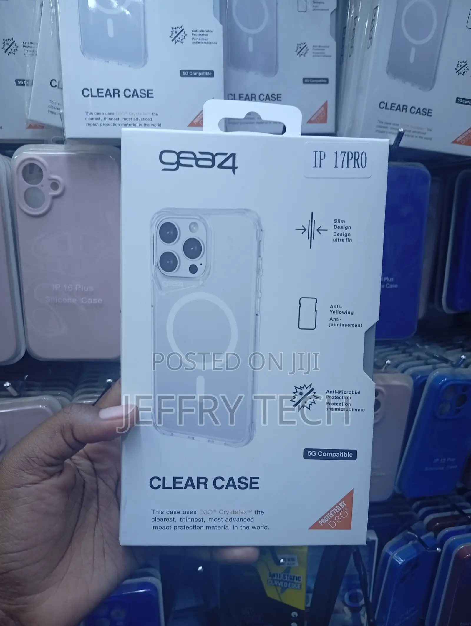 iPhone 17 Pro Gear4 Clear Case With D3o Crystalex
