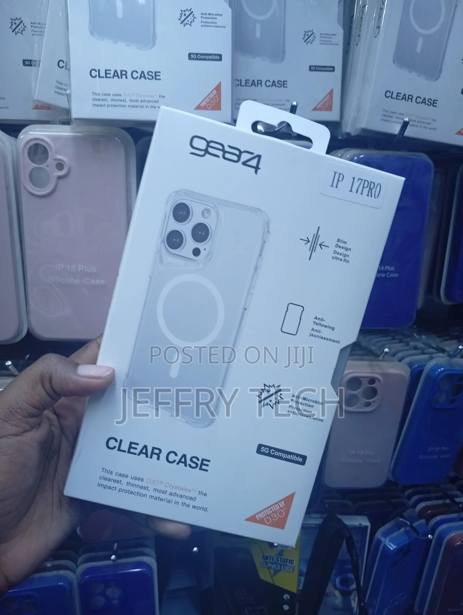 iPhone 17 Pro Gear4 Clear Case With D3o Crystalex