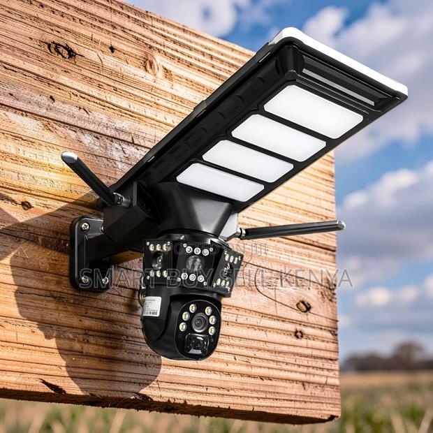 4g Smart Detection Solar Camera With Security Led Solar Street Light - main view