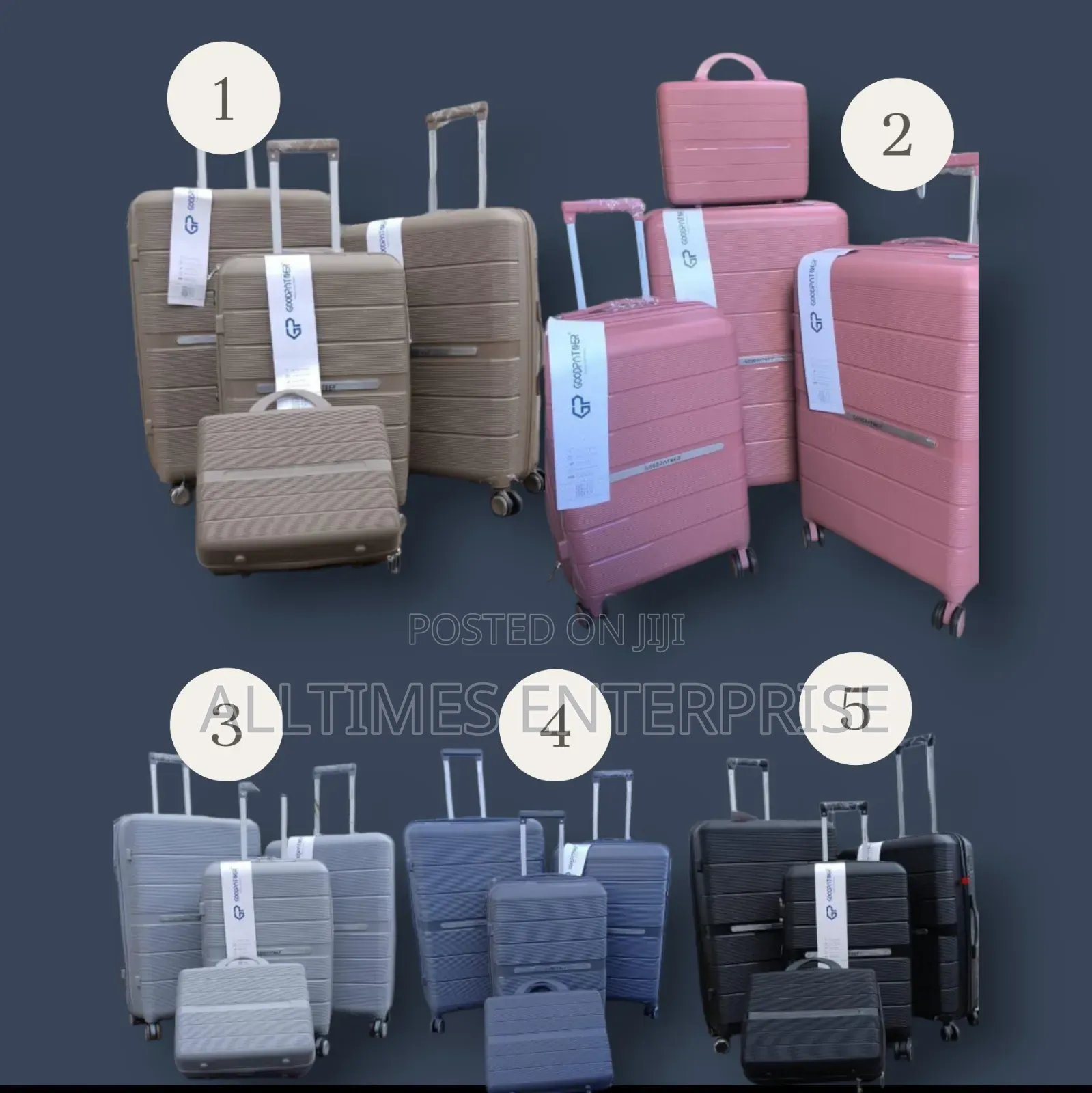 4 in 1 Unbreakble Laxurious Rubber Suitcase Briefcase Travel Bag