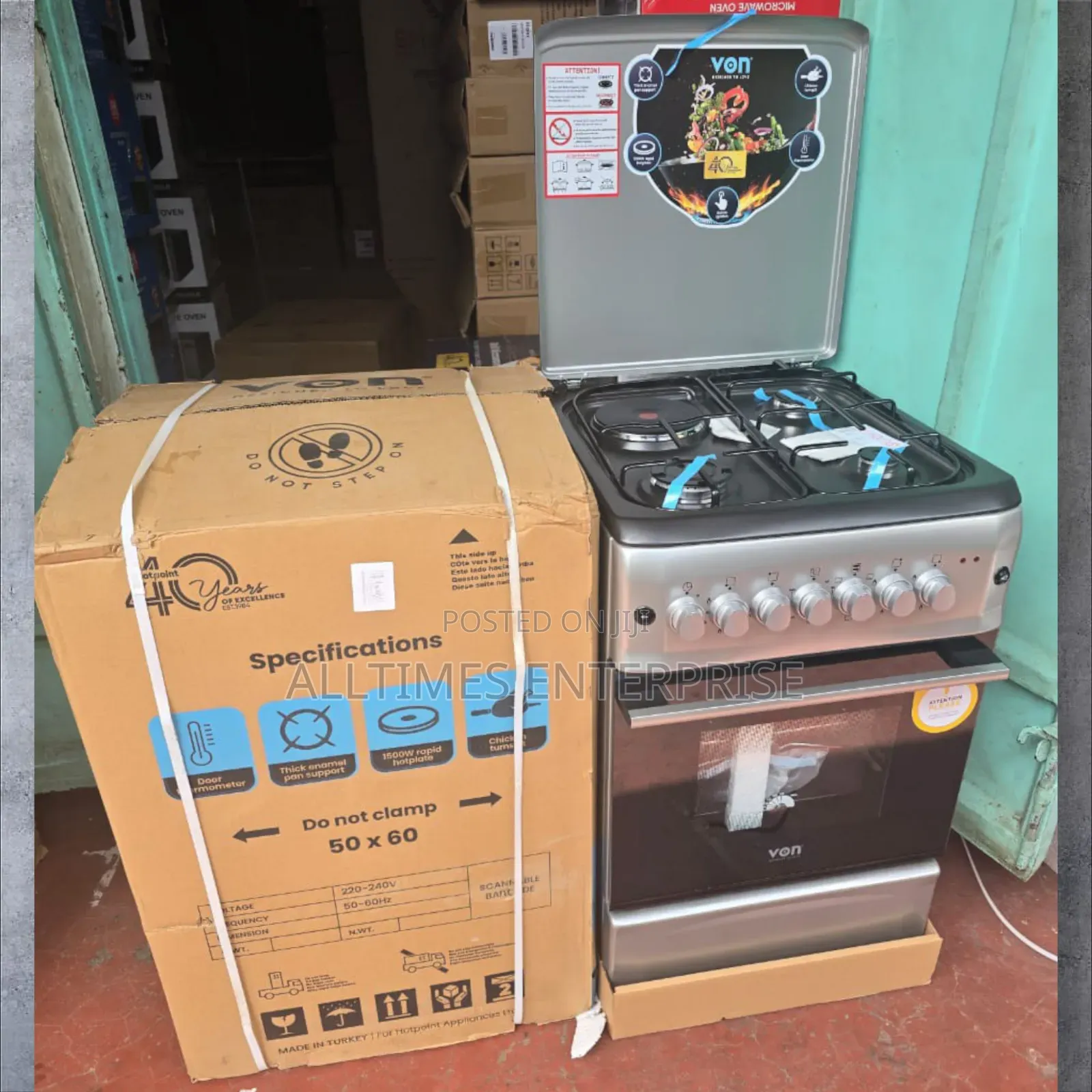 50*60am Von 3g+1e Standing Cooker