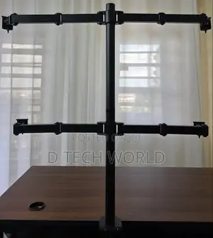 Quad Monitor Stand 
Supports 24 and 27 Inch 
Height Adjustable