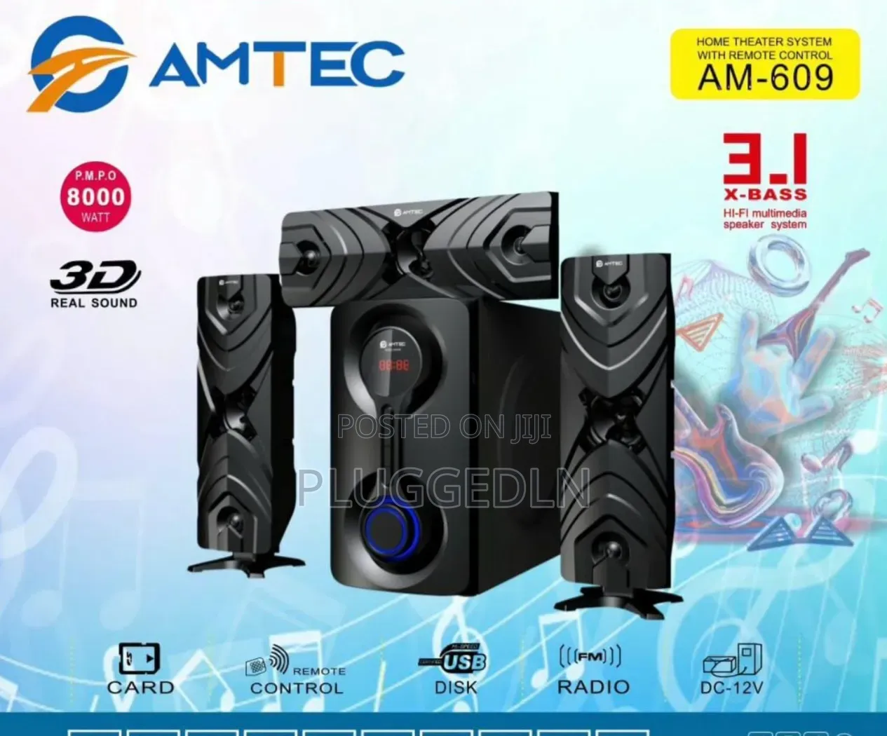 Amtec Am-609 3.1ch Bluetooth Woofer Home Theater