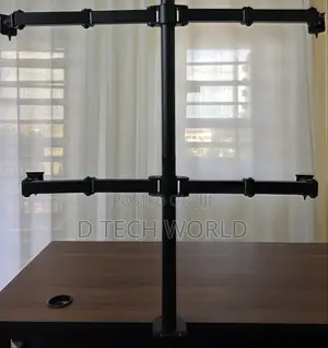 Quad Monitor Stand 
Supports 24 and 27 Inch 
Height Adjustable
