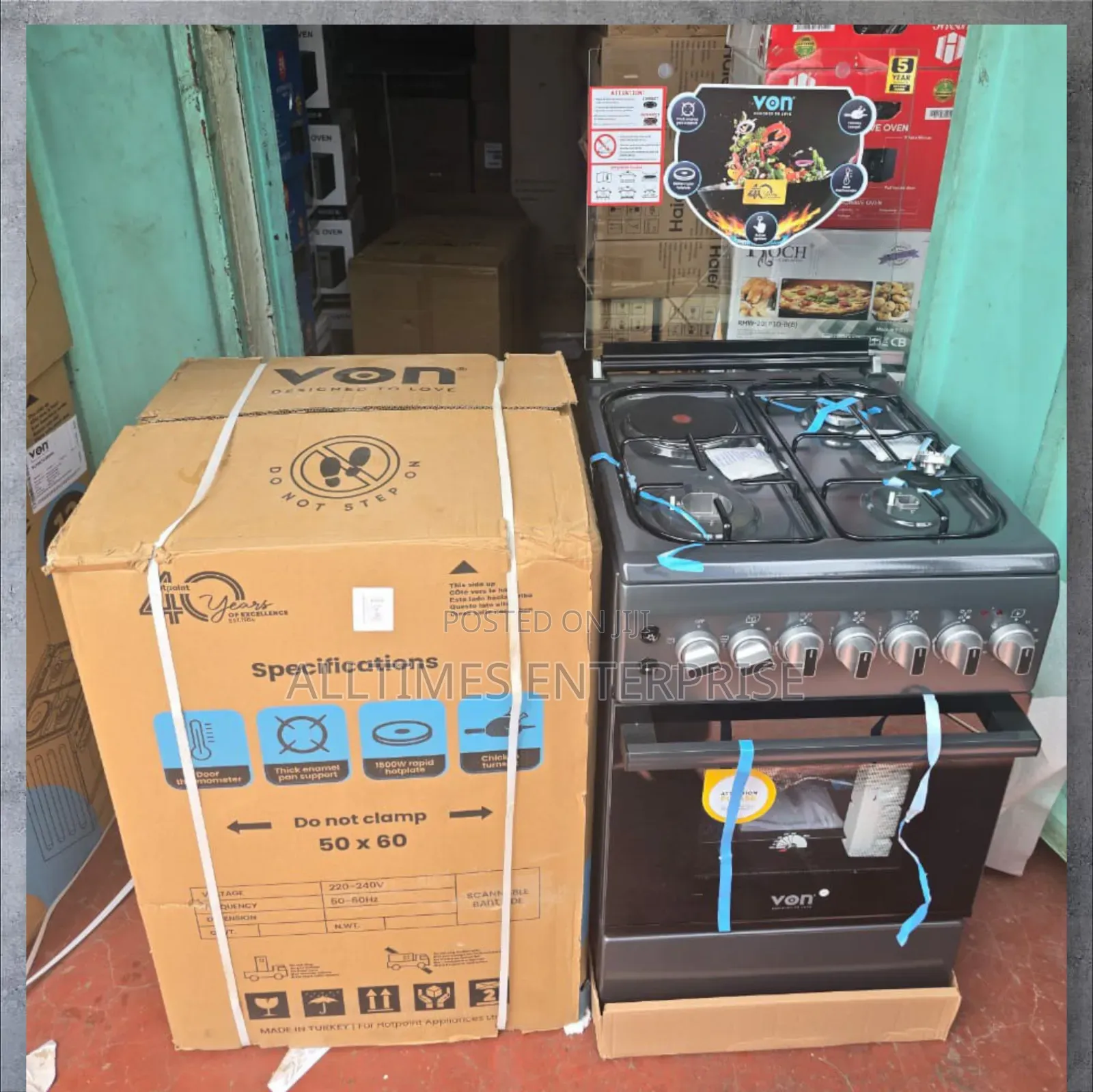 Classic 50*60cm Von 3g+1e Standing Cooker With Jet