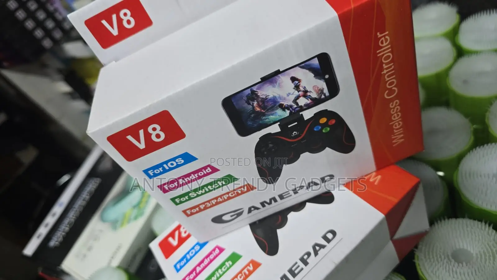 V8 Bluetooth Gamepad for Android iPhone Switch Pc Gaming
