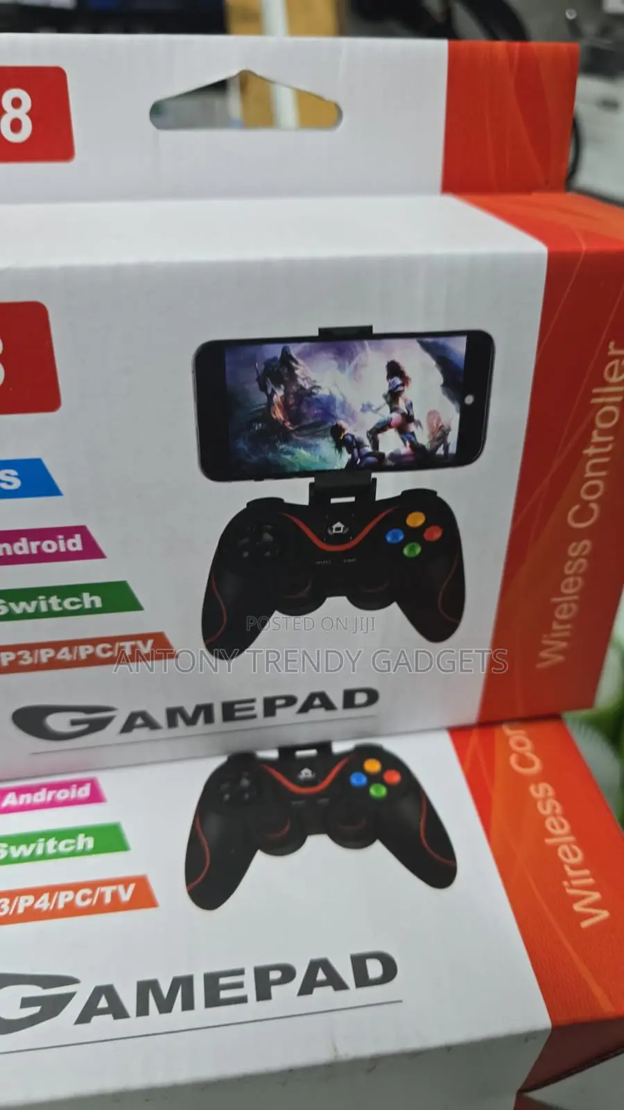 V8 Wireless Gaming Controller Dual Vibration Rechargeable