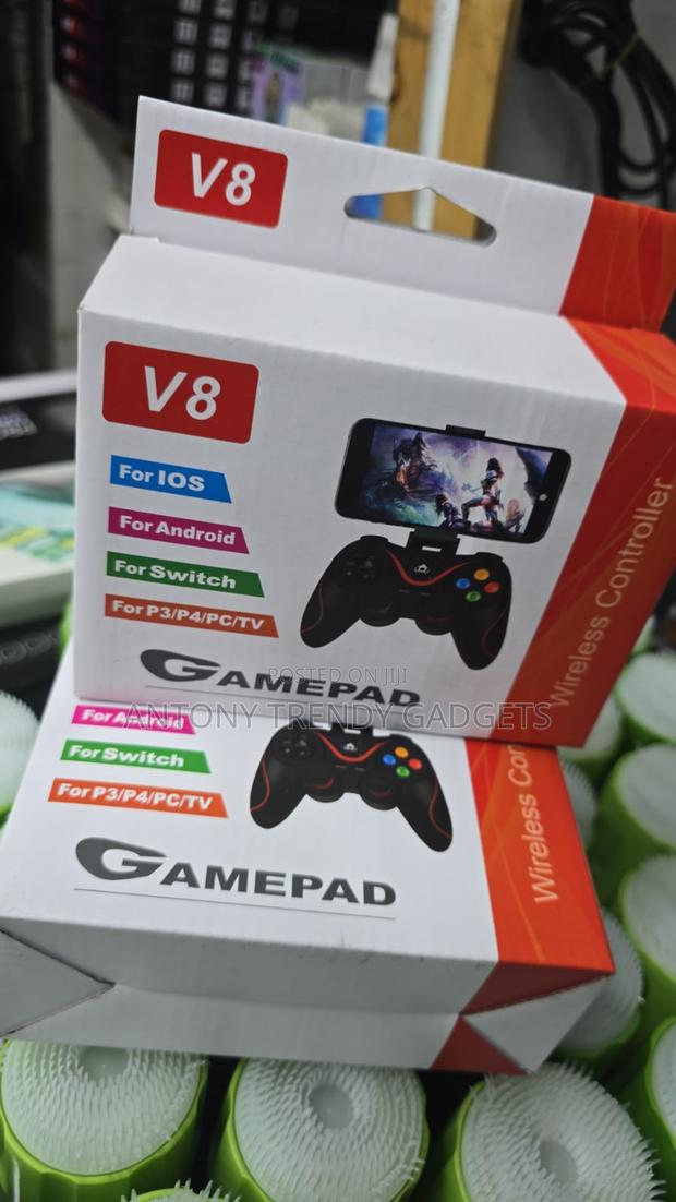 V8 Wireless Gaming Controller Dual Vibration Rechargeable - thumbnail 2