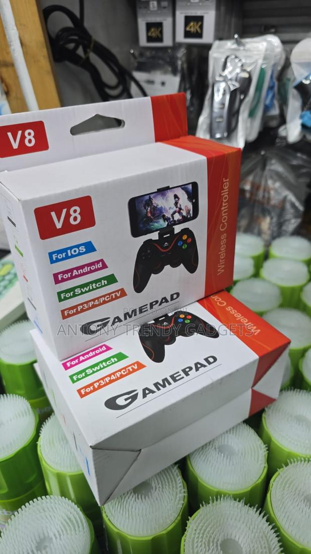 V8 Wireless Gaming Controller Dual Vibration Rechargeable - thumbnail 3