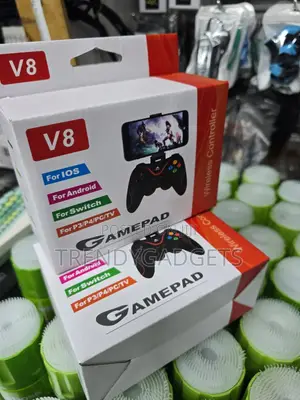 V8 Rechargeable Wireless Game Controller Dual Vibration