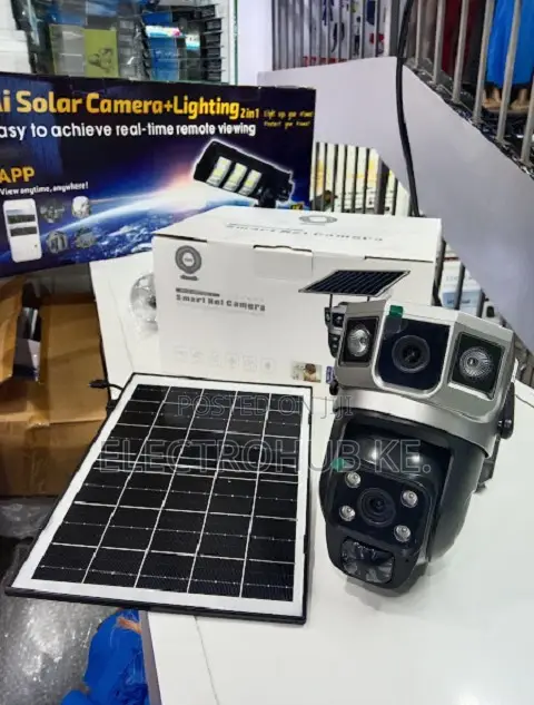 V380 Dual Lens Solar Camera 2mp+2mp Outdoor CCTV