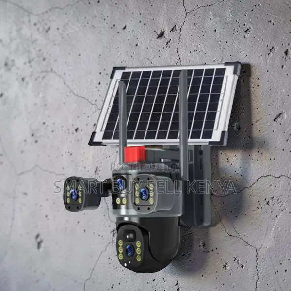Auto Human Tracking Security 20mp 4g PTZ Triple Lens Solar Camera
