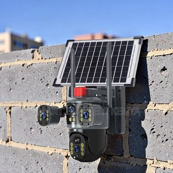 Full Panoramic Hd View Smart 20mp 4g PTZ Triple Lens Solar Camera