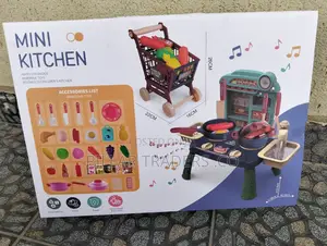 Mini Kitchen Play Set for Kids With Cooking Accessories