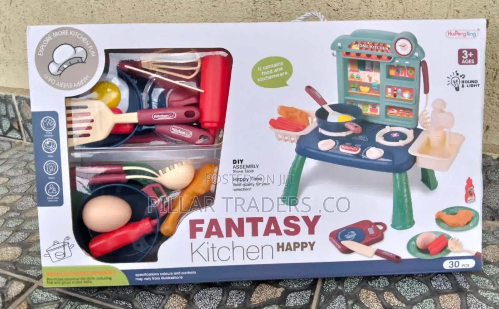 Mini Kitchen Play Set for Kids With Cooking Accessories