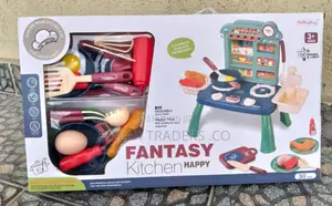 Mini Kitchen Play Set for Kids With Cooking Accessories