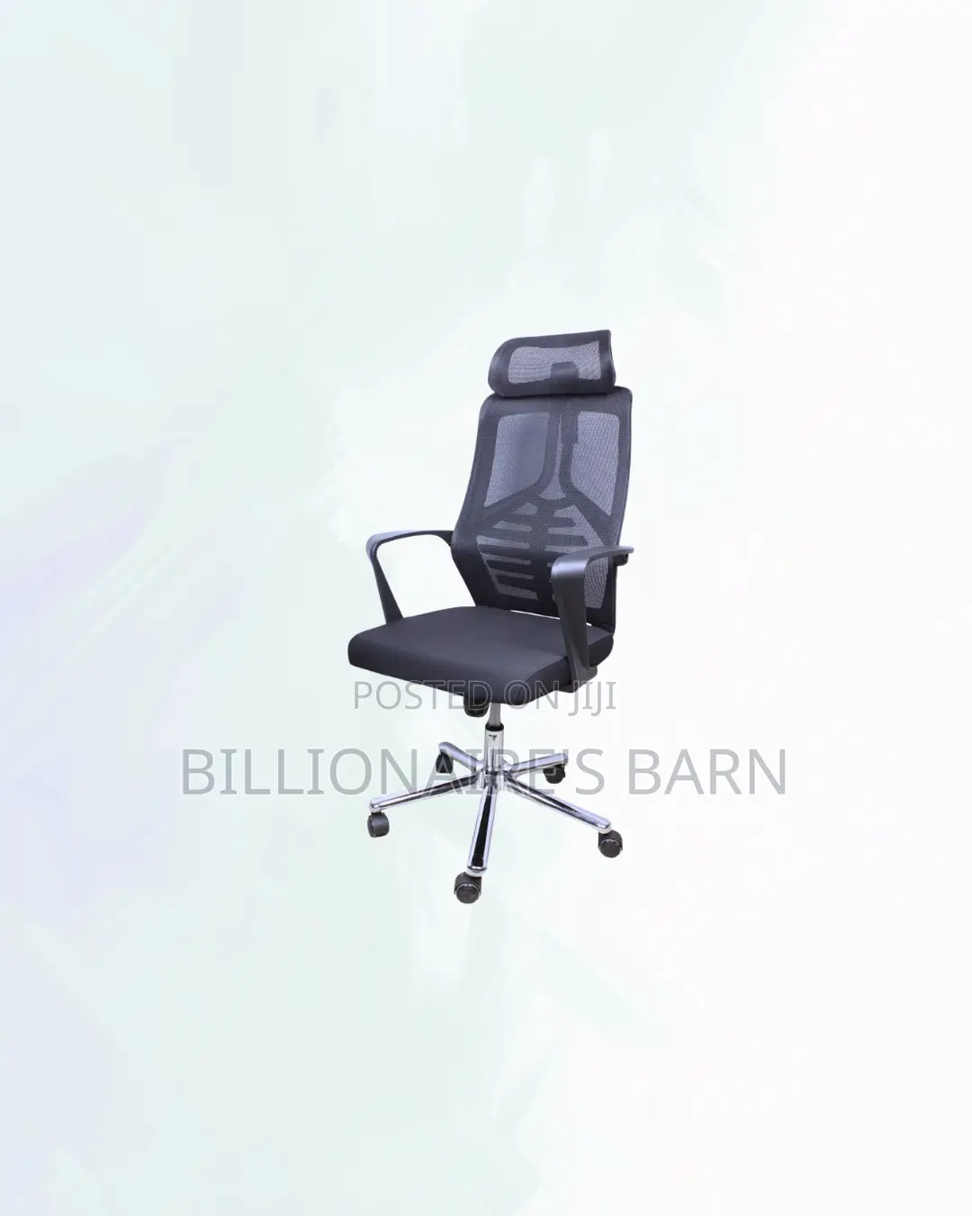 High-Quality Mesh Office Chair Headrest Lumbar Support Wide Shipping